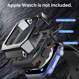 AhaStyle เคสโลหะอลูมิเนียมอัลลอยสำหรับ <span class=keywords><strong>Apple</strong></span> <span class=keywords><strong>Watch</strong></span>,เคสนาฬิกาหนา44มม. ทำจาก TPU ด้านใน - Product Image 5