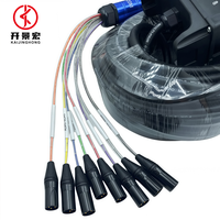 Câble serpent XLR multicolore 8 canaux, boîte de scène 4/8/16/32 canaux, câble audio multicœur XLR, câble serpent multipaire XLR pour scène