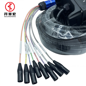Cable Snake <span class=keywords><strong>XLR</strong></span> Multicolor de 8 Canales, Caja de Escenario de 4/8/16/32 Canales, Cable de Audio Multicore <span class=keywords><strong>XLR</strong></span>, Cable Snake Multipar <span class=keywords><strong>XLR</strong></span> para Escenario - Product Image 3