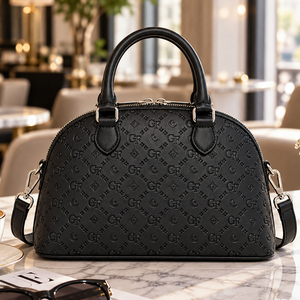 New Top Custom PU Leather <b>Work</b> Briefcase <b>Men</b> Hand Carry Business Shoulder <b>Bag</b> Embossed Pattern Document Satchel OEM ODM - Product Image 5