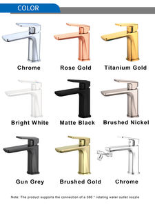 Modern Style Brass Faucet, Hot and Cold Water Mixer, Basin Faucet, Bathroom Mixer, Single Hole Faucet Water Tap - Product Image 5
