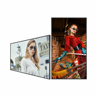 Dijital ekran reklam makinesi, asansör Ultra dar sınır LCD reklam makinesi, ürün reklam makinesi