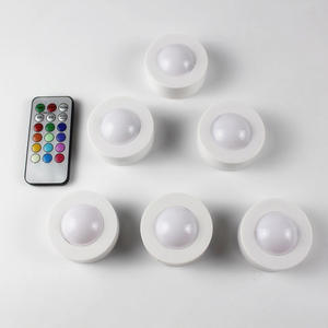 Remote Control Battery <strong>Furniture</strong> Bedroom Cabinet Lamp Decoration Wireless <strong>Led</strong> Puck <strong>Light</strong> - Product Image 4
