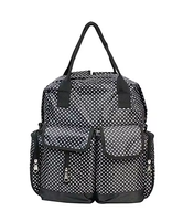 Ensemble de sacs à couches 3 en 1 pochette pour bouteille à fermeture éclair avec matelas à langer sac fourre-tout à couches en polyester durable sac à bandoulière