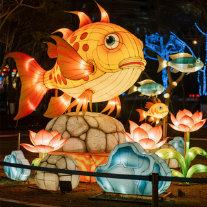 Linterna de Pez <span class=keywords><strong>Piedra</strong></span> Personalizada, Criatura Marina Realista, Exhibición para Acuario, Parque Temático Oceánico, Educativa, Hecha a Mano, Duradera, Regalo de Navidad Popular - Product Image 4