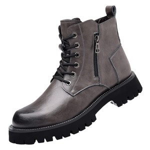 Botas de Hombre Color Bronceado, de Ante Sintético, con Cordones, Punta Redonda, Suela de Goma, Estilo Otoñal, Zapatos para Caminar - Product Image 5