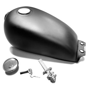Réservoir d'essence universel pour <span class=keywords><strong>moto</strong></span> GN125, <span class=keywords><strong>peinture</strong></span> UV rétro modifiée, sans trou latéral, avec bouchon de réservoir et interrupteur - Product Image 1