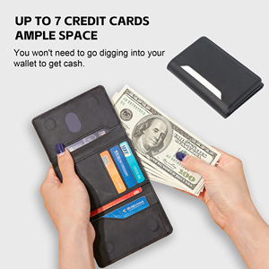 <span class=keywords><strong>Portefeuille</strong></span> intelligent avec blocage RFID, compatible <span class=keywords><strong>MagSafe</strong></span>, <span class=keywords><strong>Apple</strong></span> Find My, Android, GPS, porte-cartes magnétique, 6 emplacements pour cartes - Product Image 2