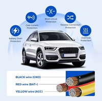 Kit de Cableado Directo para Cámara de Coche con Reductor de Voltaje y Protección de Baja Tensión de 4 Niveles, de 12V/24V a 5V 2A