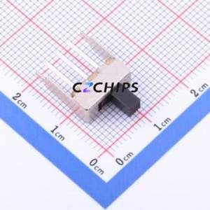 SS-12F41-G050 Slide Switch Through hole Component (THT) Switch Single Pole Double Throw Rectangle Pin Header PC Pin 12.1mm - Product Image 1