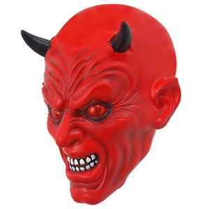 Masques en latex personnalisés pour Halloween : visages de démon d'<span class=keywords><strong>horreur</strong></span> pour défilés, cosplay, personnages de films et fêtes – Fournisseur - Product Image 2