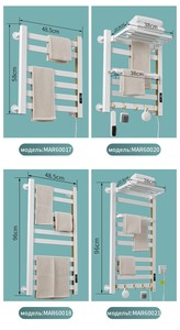 Scaldasalviette Elettrico Intelligente con WIFI, in Alluminio, da Parete, Impermeabile, Verticale, Dorato, <span class=keywords><strong>Moderno</strong></span> per Hotel - Product Image 4