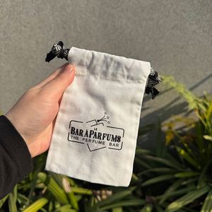 Custom Logo Canvas <b>Drawstring</b> Bag Organic Cotton Material Gift <b>Pouch</b> With Cotton Handle Reusable Shopping Bag - Product Image 6