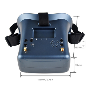 แว่นตา FPV DMKR 008D 5.8G หน้าจอ LCD H-HD ขนาด 4.3 นิ้ว ความละเอียด 480*320 พิกเซล เสาอากาศคู่ แบตเตอรี่ในตัว 3.7V 2000mAh สำหรับโดรน RC - Product Image 2