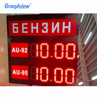 Panneau d'affichage LED extérieur personnalisé à 7 segments pour prix de carburant avec support SDK et OEM, étanche IP65