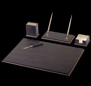Luxury 16-Piece Real Cow Leather <b>Desk</b> Accessory <b>Set</b> Genuine Leather Office Supplies Organizer & Stationary Office & Home Use - Product Image 5