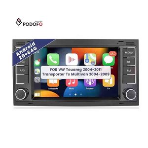 Podofo 2 + 64GB 7 ''Android Car Radio Auto Carplay Autoradio GPS WIFI FM RDS HIFi pour VW/Touareg/Transporter/Multivan 2004-2009 - Product Image 1