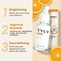 Sérum Éclaircissant Vitamine C Marque Blanche avec Collagène 5D, Anti-Âge, Apaisant, Hydratant et Léger pour un Éclat Rosé