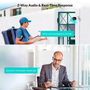 Caméra POE <span class=keywords><strong>KERUI</strong></span> 4/8MP 180 °   Caméra réseau grand angle 4K à double objectif, détection humaine et de véhicules, surveillance de sécurité domestique, version couleur - Product Image 5