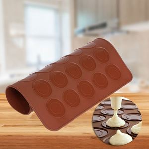 Tapis de cuisson en silicone personnalisés avec logo, résistants à la chaleur, petits, ronds, pour pâtisserie, avec cercles - Product Image 5