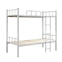 Lit superposé en acier inoxydable à montage facile, lit superposé en métal de haute qualité, taille Queen, lit superposé double en métal / lits superposés en métal pour adultes