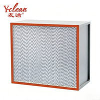 Filter Hepa Suhu Tinggi H13 250 Derajat Pemisah Aluminium Baja Tahan Karat Ukuran Khusus Produsen Filter Udara Industri