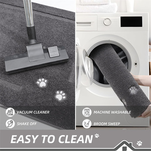 Tapis <span class=keywords><strong>de</strong></span> couloir absorbant 32x70 pouces à boucles tuftées, imprimé animal, anti-dérapant, lavable, pour patte <span class=keywords><strong>de</strong></span> chien boueuse - Product Image 5