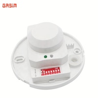 Sakelar Sensor Gerak Radar Microwave Berkualitas Tinggi, Tegangan Lebar 12V/110V/240V untuk Deteksi Manusia