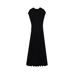 Elegante <span class=keywords><strong>abito</strong></span> a trapeazione <span class=keywords><strong>in</strong></span> lana <span class=keywords><strong>bordeaux</strong></span> con girocollo senza maniche lavorato a <span class=keywords><strong>maglia</strong></span> Pullover da donna - Product Image 3