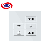 Interrupteur tactile intelligent OEM, panneau de verre trempé Gorilla Glass, panneau d'interrupteur Z Wave, panneaux de façade