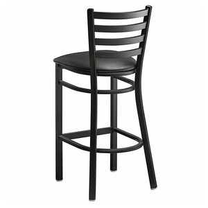 <span class=keywords><strong>เก้าอี้</strong></span><span class=keywords><strong>บันได</strong></span>หลังบาร์สูงสีดำแบบทันสมัยพร้อมเบาะที่นั่งสำหรับบ้านบาร์ห้องครัวโครงเหล็กและกรอบโลหะ - Product Image 2