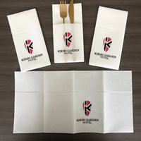 Serviettes en papier personnalisées de haute qualité Serviettes de table en lin personnalisées Couverts Serviettes de poche pour restaurant