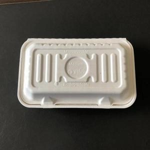 Disposable Paper <b>Lunch</b> <b>Box</b> Medium <b>Microwaveable</b> Biodegradable Food Grade Takeout Container - Product Image 1