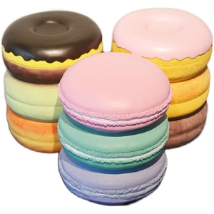 थोक मकरून डोनट हैमबर्गर स्टूल बच्चों के कमरे के कपड़ों की दुकान मॉल सजावट गहने फोटोग्राफी प्रोप - Product Image 1