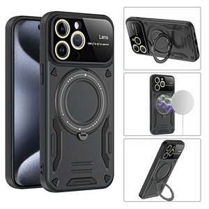 Funda de teléfono multifuncional con soporte giratorio de 360 ° para <span class=keywords><strong>Xiaomi</strong></span> 11/Redmi K30Pro/Poco F2PRO, cubierta protectora mecánica de Material de PC - Product Image 6