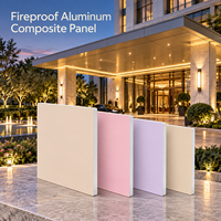 Panneau composite en aluminium ignifuge 4x8 pieds, aspect travertin, ACP pour murs décoratifs de hall
