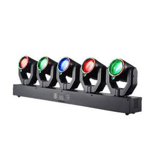 Barra Luminosa Laser a 5 Teste con Fascio Mobile per KTV, Feste, Palcoscenici, Matrimoni, Spettacoli, RGB DMX512 - Luci Laser a Testa Mobile - Product Image 1