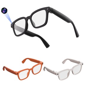 Smart <b>Glasses</b> V03pro 8MP <b>Camera</b> Call Music Playback AI Speech Recognition Orange Black White - Product Image 1