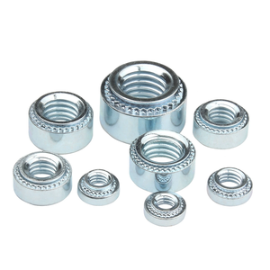 Tuerca de remachado automático Tuerca Remache Cls M3 M4 M5 <span class=keywords><strong>M6</strong></span> M8 M10 Tuerca de inserción Tuerca de remachado automático redonda chapada en zinc azul blanco - Product Image 4