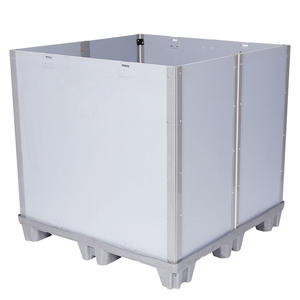 Su geçirmez petek istiflenebilir kullanımlık geri dönüşümlü katlanabilir plastik palet kutusu plastik kol konteyner kutusu - Product Image 3