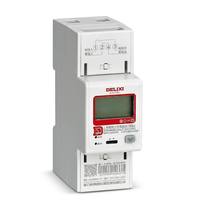 DELIXI DDSU6606 Série Compteur d'énergie monophasé sur rail DIN AC220V Classe 1 Bidirectionnel Certifié CE Stock usine