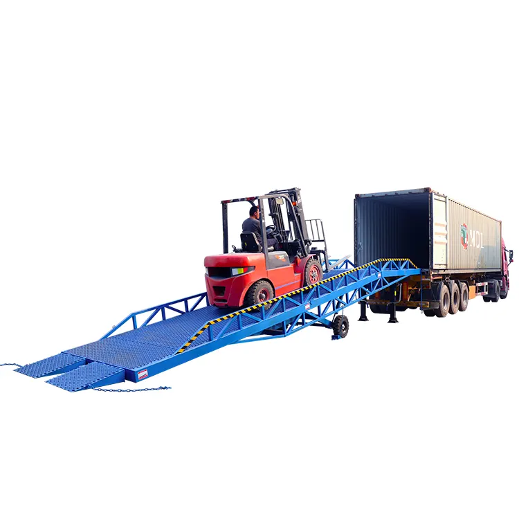 Guter Preis mobile Container-Lkw-Ladungsrampe manuelles hydraulisches Lift-Laden