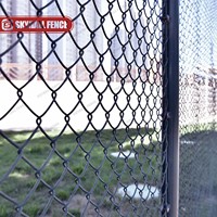 Valla de eslabones galvanizados de malla de diamante tejido al por mayor