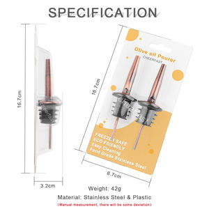 Vertedor <span class=keywords><strong>de</strong></span> <span class=keywords><strong>vino</strong></span> <span class=keywords><strong>de</strong></span> acero inoxidable <span class=keywords><strong>de</strong></span> grado alimenticio compatible con pedidos <span class=keywords><strong>de</strong></span> muestra, embalaje personalizado, vertedor <span class=keywords><strong>de</strong></span> oro rosa para <span class=keywords><strong>vino</strong></span> - Product Image 6