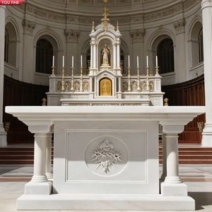 Altar <span class=keywords><strong>de</strong></span> Iglesia <span class=keywords><strong>de</strong></span> Mármol Natural Tallado a Mano YOUFINE, Sagrado y Religioso para Catedral o Capilla - Product Image 6
