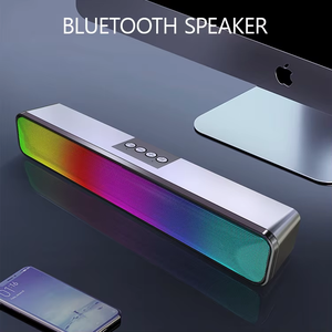 Barra de Sonido LED RGB Inalámbrica con USB y Bluetooth para Computadora de Escritorio, Cine en Casa, Dispositivos Tecnológicos con Comunicación Auxiliar - Product Image 2