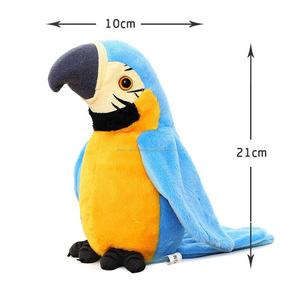 2020 Personnalisé en peluche perroquet jouet peluche répéter perroquet <span class=keywords><strong>animal</strong></span> poupée - Product Image 3