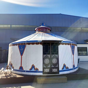 <span class=keywords><strong>Yourte</strong></span> en bambou en acier à pente unique de luxe de nouveau style pour le camping ou l'hébergement - Product Image 2