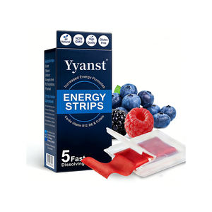 Tiras orales energéticas de marca privada de alta calidad con vitamina B12, B6 y folato para apoyo energético y mejora inmunológica. - Product Image 1