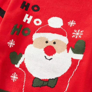 Suéter <span class=keywords><strong>navideño</strong></span> de punto rojo personalizado para <span class=keywords><strong>mujer</strong></span>, divertido y feo, de <span class=keywords><strong>cuello</strong></span> redondo, para invierno, suministro del fabricante - Product Image 3